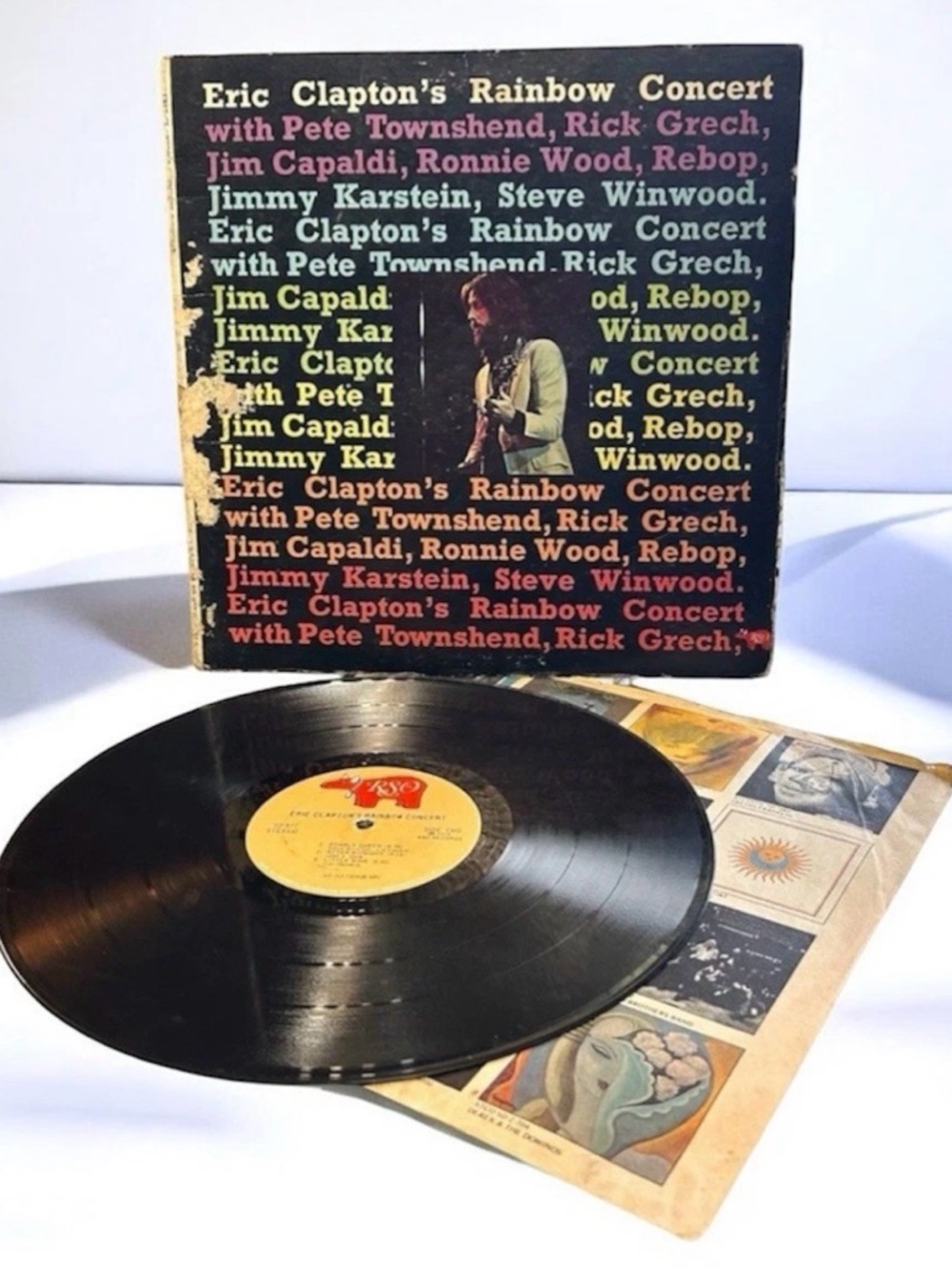 Rustic Eric Clapton Rainbow Concert LP Vinyl RSO Gatefold 1973 Rock